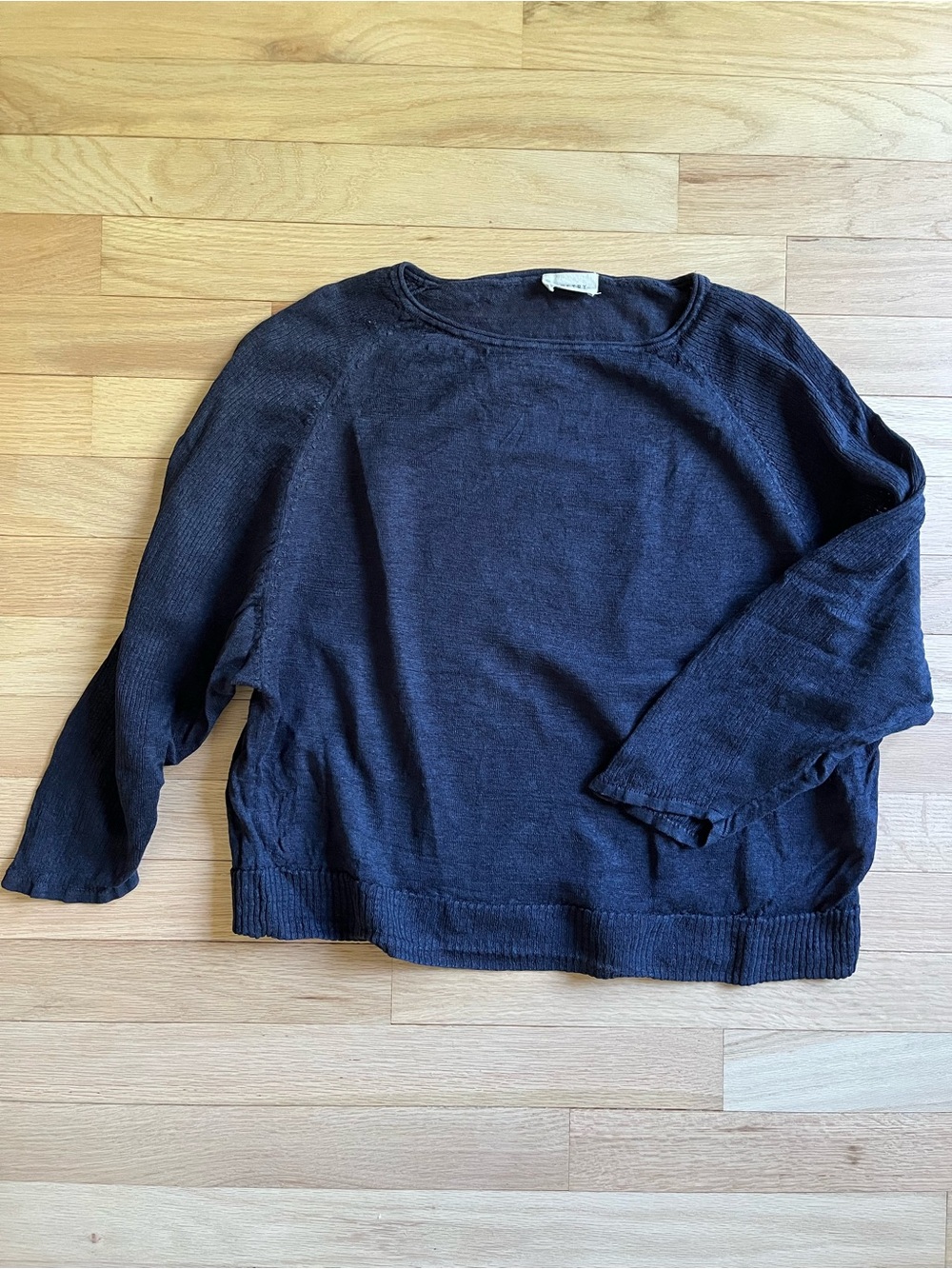 *LIKE NEW* Poetry Fine Linen Sweater, Ink, 2